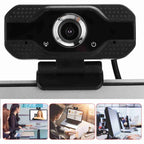 Webcam 1080P 2026 com Microfone, Câmera USB para Computador para Aulas Online, C