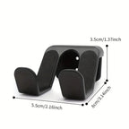 Suporte universal para fone de ouvido, suporte adesivo de plástico para parede,