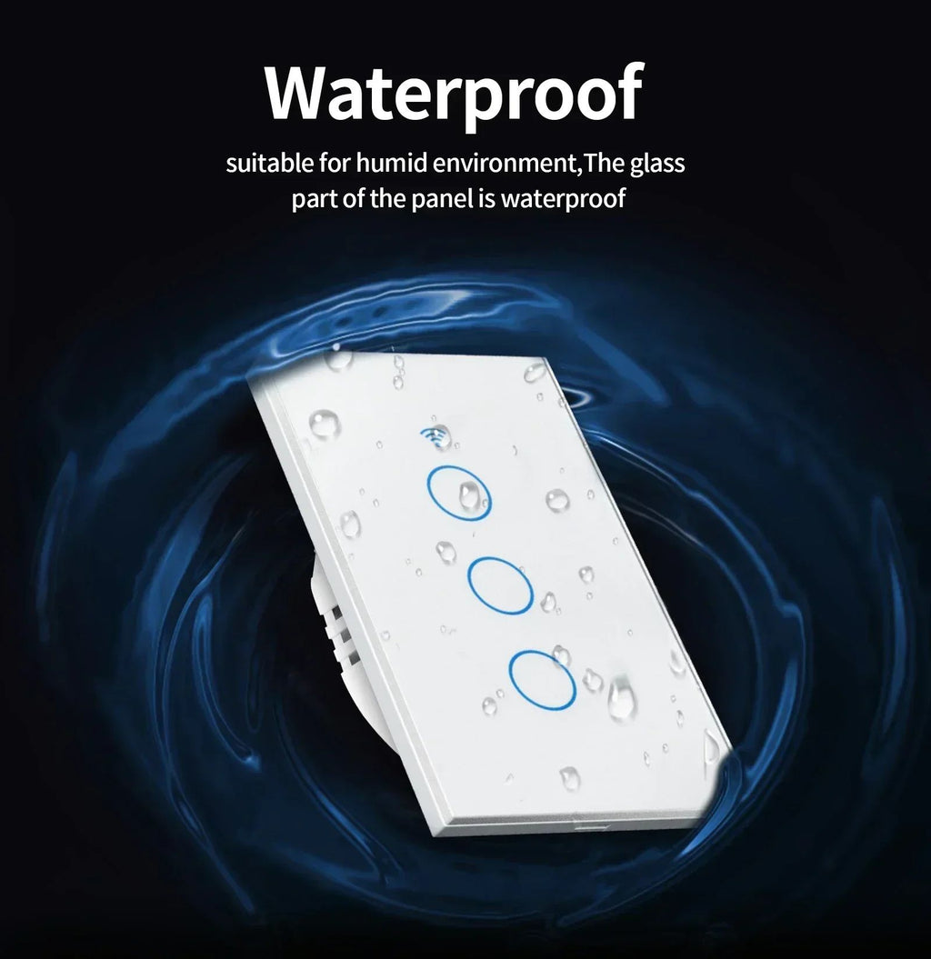 Tuya vida inteligente casa wi fi interruptor de parede remoto sem fio controle s