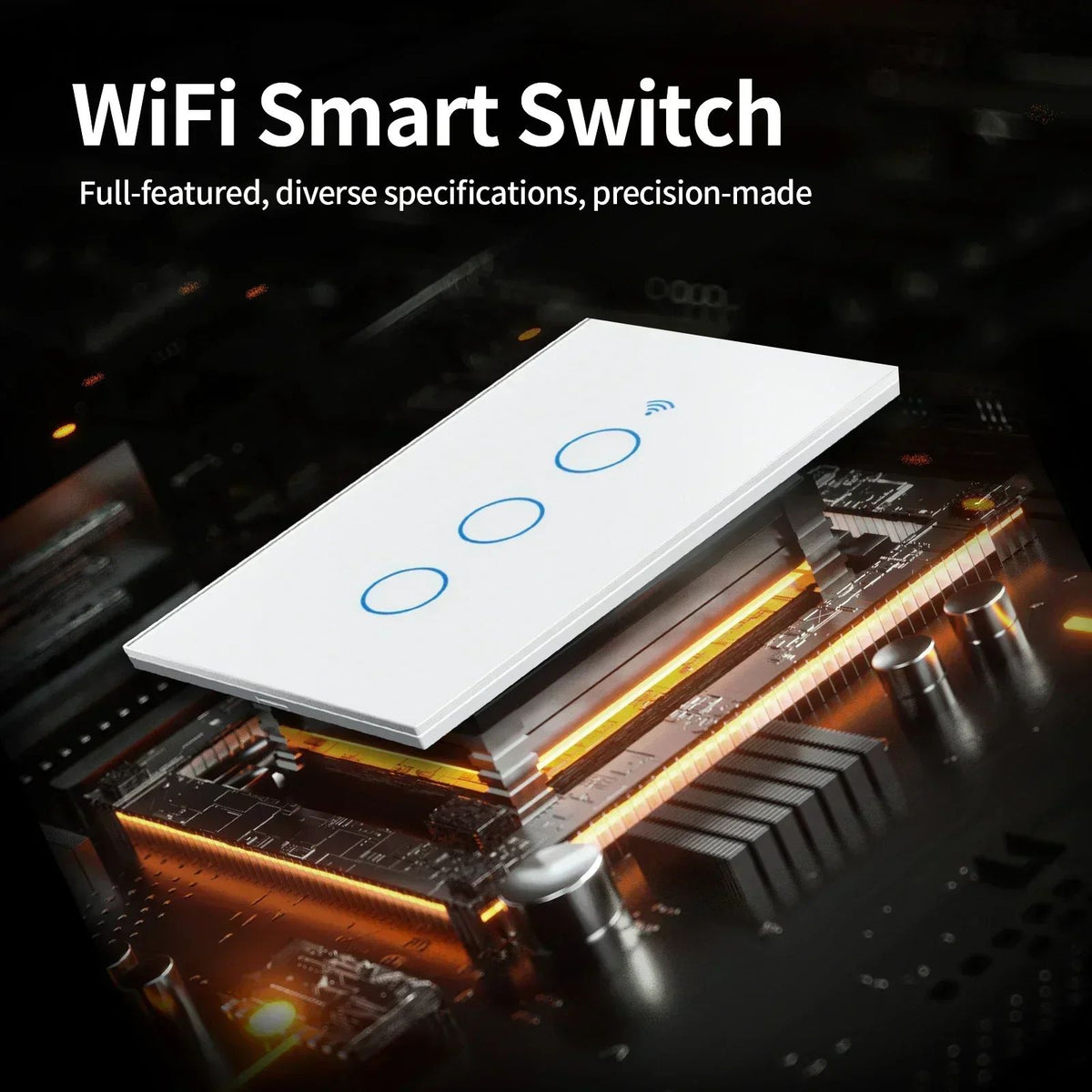 Tuya vida inteligente casa wi fi interruptor de parede remoto sem fio controle s