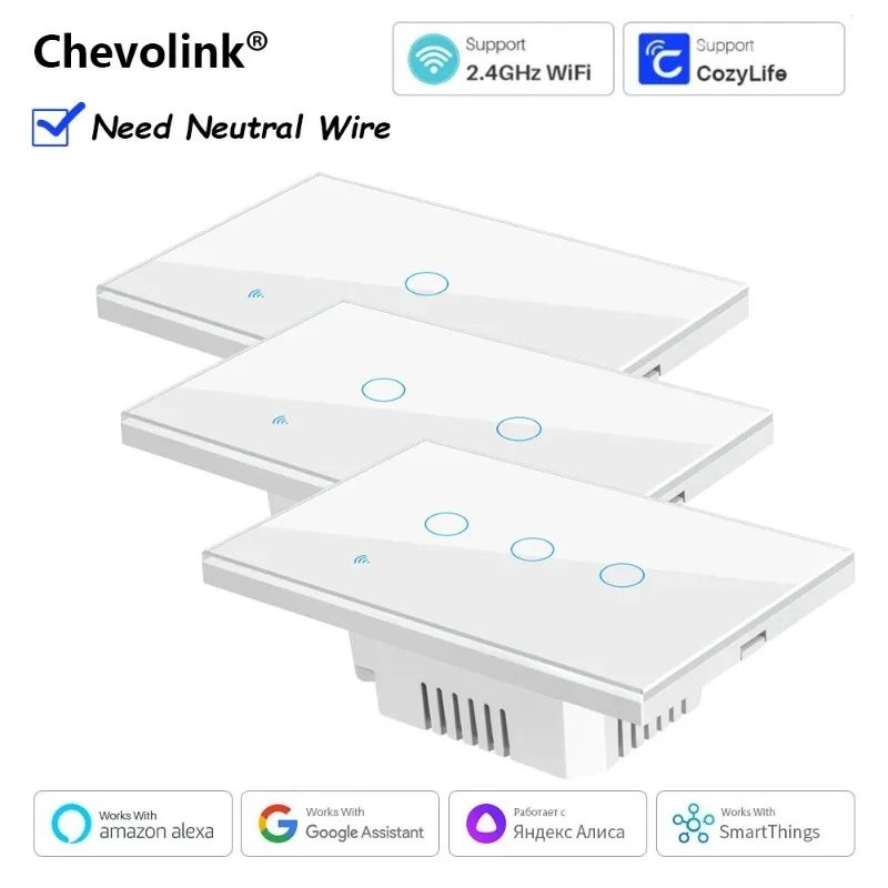 Tuya vida inteligente casa wi fi interruptor de parede remoto sem fio controle s