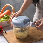 500/900ml manual picador de carne alho chopper girar imprensa alho triturador ve