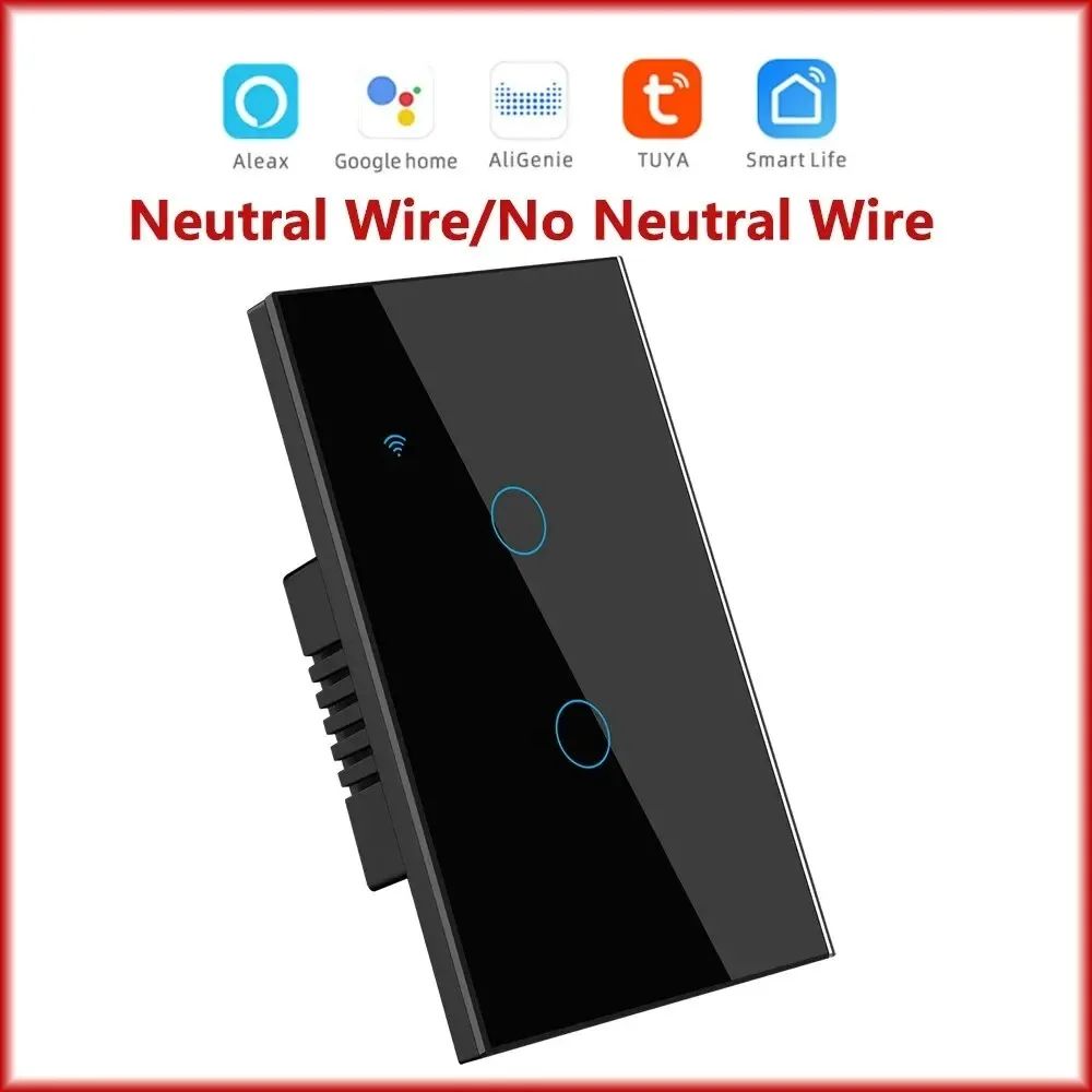 Tuya vida inteligente casa wi fi interruptor de parede remoto sem fio controle s
