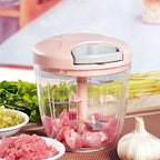 500/900ml manual picador de carne alho chopper girar imprensa alho triturador ve