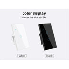 Tuya vida inteligente casa wi fi interruptor de parede remoto sem fio controle s
