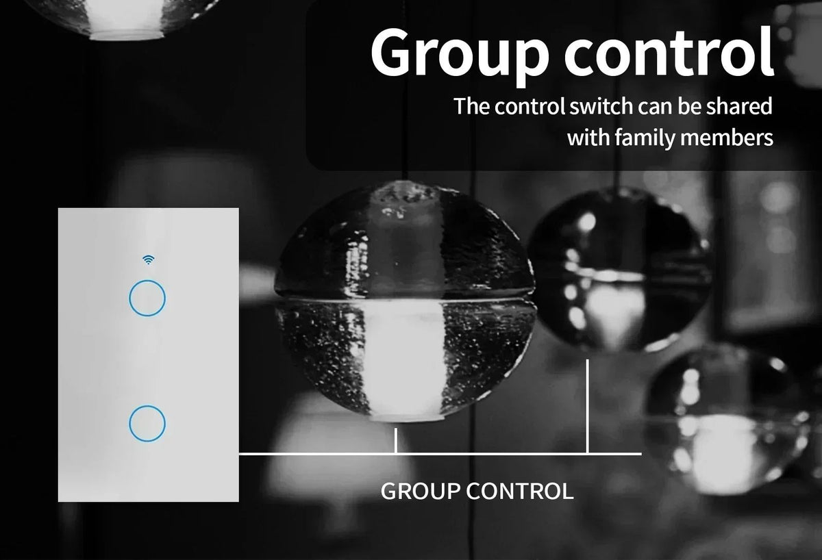 Tuya vida inteligente casa wi fi interruptor de parede remoto sem fio controle s