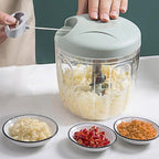 500/900ml manual picador de carne alho chopper girar imprensa alho triturador ve
