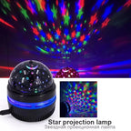 Led céu estrelado luzes da noite usb lâmpada do projetor bola mágica lua estrela