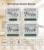 Módulo de interruptor inteligente tuya wifi suporta controle de 2 vias, controle