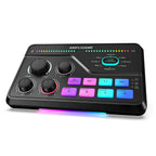 FIFINE Mixer de jogos com RGB para chat de voz / streaming / podcast, Mixer de á