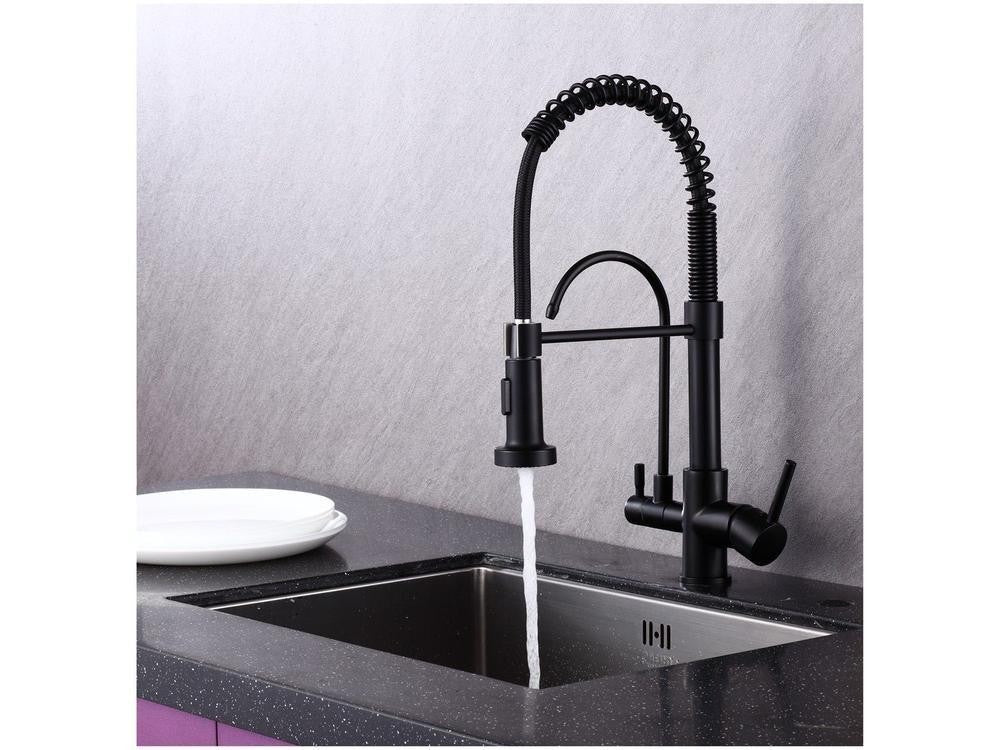 Torneira para Cozinha Gourmet de Mesa Dupla Nell