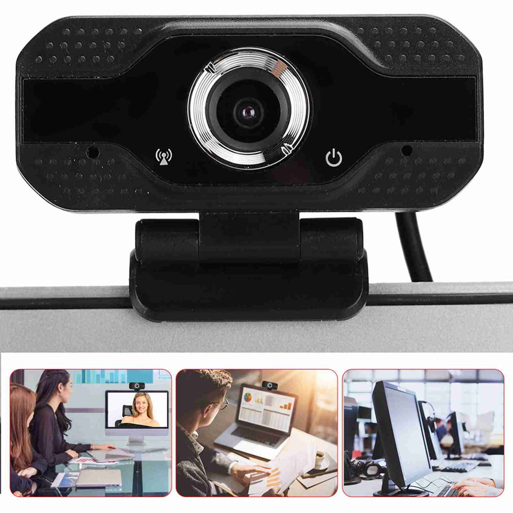 Webcam 1080P 2026 com Microfone, Câmera USB para Computador para Aulas Online, C