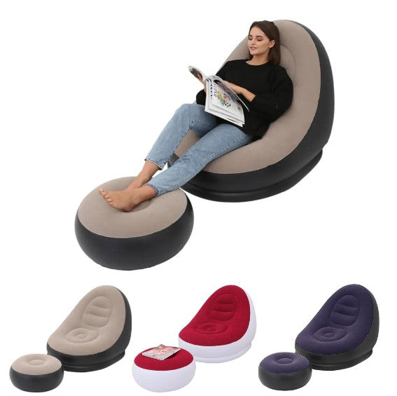 Sofá Poltrona Descanso Portátil Inflável Ultra Lounge - Neverdie Store