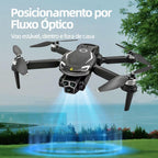 DLI Drone V88 Pro Preto 4K FPV WiFi Dobrável Motor Sem Escova Câmera Dupla Contr