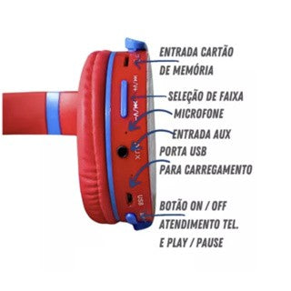 Mário MA-1 3 COR Fone De Ouvido Bluetooth 5.2 Wireless Headset Sem Fio