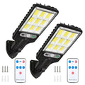 kit-2 Mini Luminária Poste 21W Solar Alta Potencia Econômica