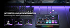 FIFINE Mixer de jogos com RGB para chat de voz / streaming / podcast, Mixer de á