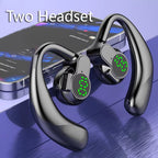 Fones de ouvido sem fio bluetooth 5.4 gancho de orelha com microfone handsfree h