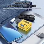Carregador de Mesa GaN 5 em 1 para iPhone 17 16 Pro, Laptop Samsung, Adaptador d