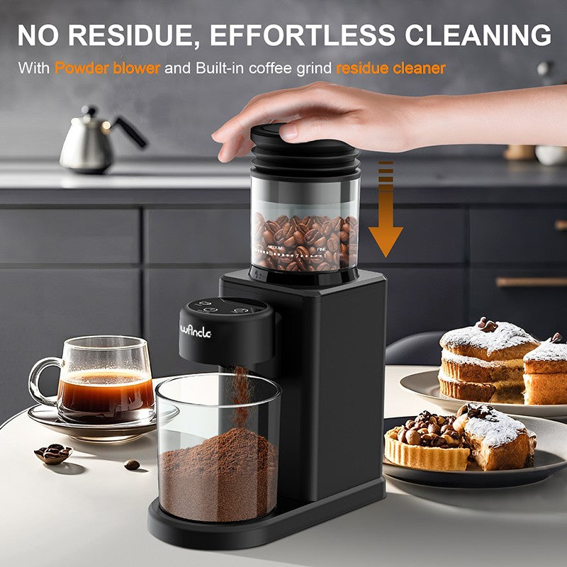 Moedor de grãos de café cônico elétrico com 25 configurações de moagem para café