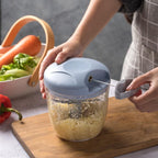 500/900ml manual picador de carne alho chopper girar imprensa alho triturador ve