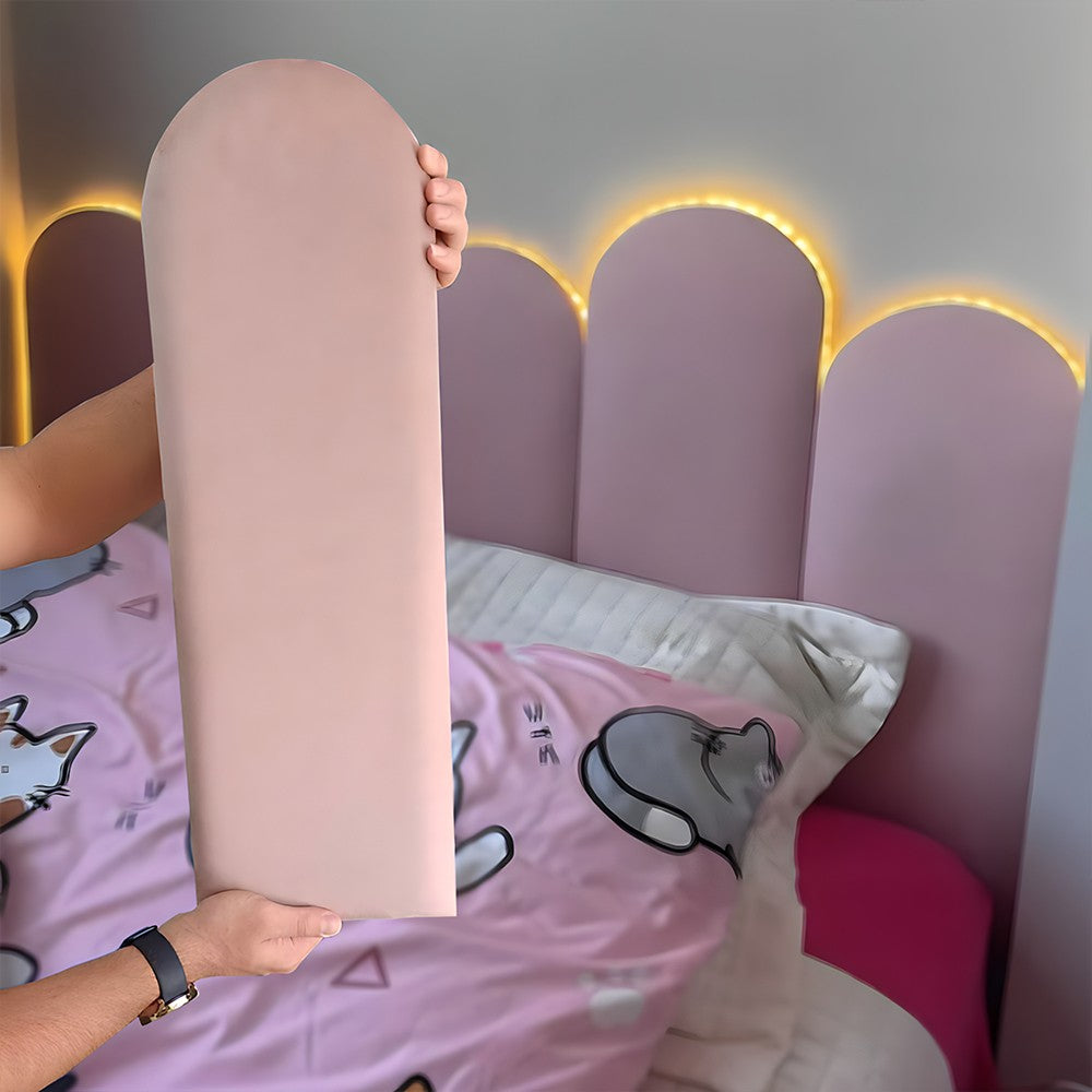 Cabeceira Adesiva Decorativa Nuvem Modulada Para Cama De Solteiro Casal 1 Módulo