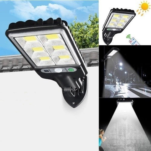 kit-2 Mini Luminária Poste 21W Solar Alta Potencia Econômica