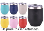 Copo Térmico 360ML Inox Com Tampa Acrílica