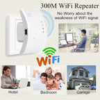 Repetidor WiFi Sem Fio, Extensor de Sinal WiFi, Amplificador de WiFi Ultraboost,