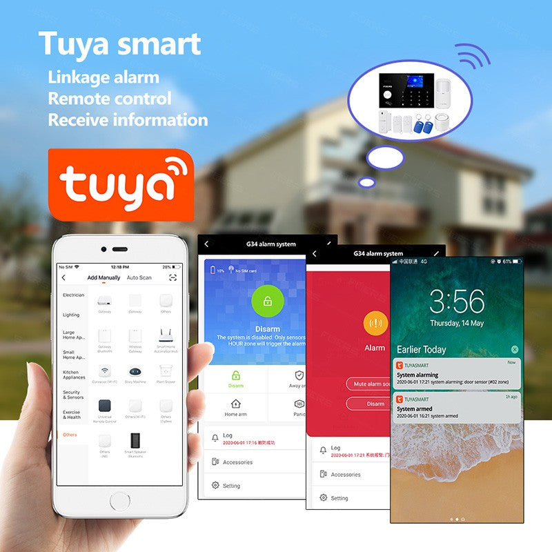 Fuers wifi gsm sistema de alarme sem fio casa sistema alarme segurança do assalt