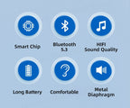 Lenovo-LP5 Fones De Ouvido Sem Fio Bluetooth, Fones De Música HiFi, Fones De Ouv