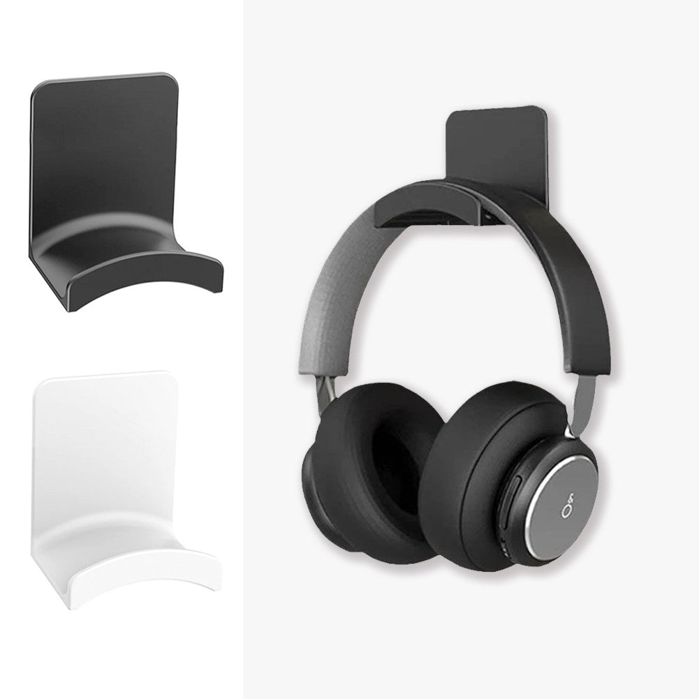 Suporte universal para fone de ouvido, suporte adesivo de plástico para parede,