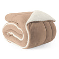 Coberdrom Cobertor Queen 1 Peça Maya Manta Soft e Sherpa de Carneiro 100% Poliés