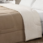 Coberdrom Cobertor Queen 1 Peça Maya Manta Soft e Sherpa de Carneiro 100% Poliés