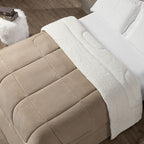 Coberdrom Cobertor Queen 1 Peça Maya Manta Soft e Sherpa de Carneiro 100% Poliés