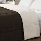 Coberdrom Cobertor Queen 1 Peça Maya Manta Soft e Sherpa de Carneiro 100% Poliés