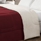Coberdrom Cobertor Queen 1 Peça Maya Manta Soft e Sherpa de Carneiro 100% Poliés