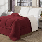 Coberdrom Cobertor Queen 1 Peça Maya Manta Soft e Sherpa de Carneiro 100% Poliés