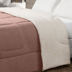 Coberdrom Cobertor Queen 1 Peça Maya Manta Soft e Sherpa de Carneiro 100% Poliés