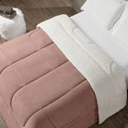 Coberdrom Cobertor Queen 1 Peça Maya Manta Soft e Sherpa de Carneiro 100% Poliés