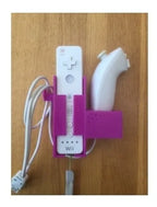 Suporte Controle Nintendo Wii U Parede Com Nunchuck