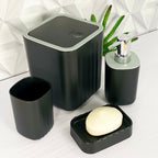 Kit Banheiro Lavabo 4 Peças Resistente e Moderno