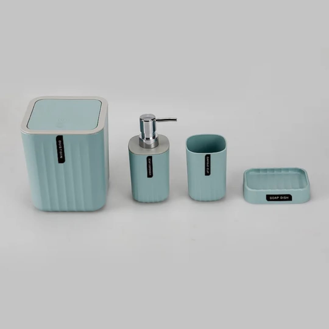 Kit Banheiro Lavabo 4 Peças Resistente e Moderno