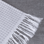 Manta Para Sofá Com Franja Grid 1 Peça 2,10m x 1,35m 60% Algodão / 40% Poliéster