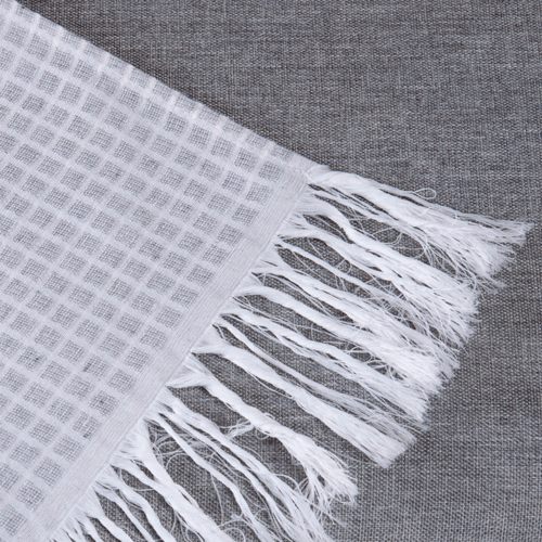 Manta Para Sofá Com Franja Grid 1 Peça 2,10m x 1,35m 60% Algodão / 40% Poliéster